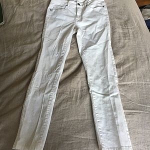 Noisy May White straight-leg Jeans